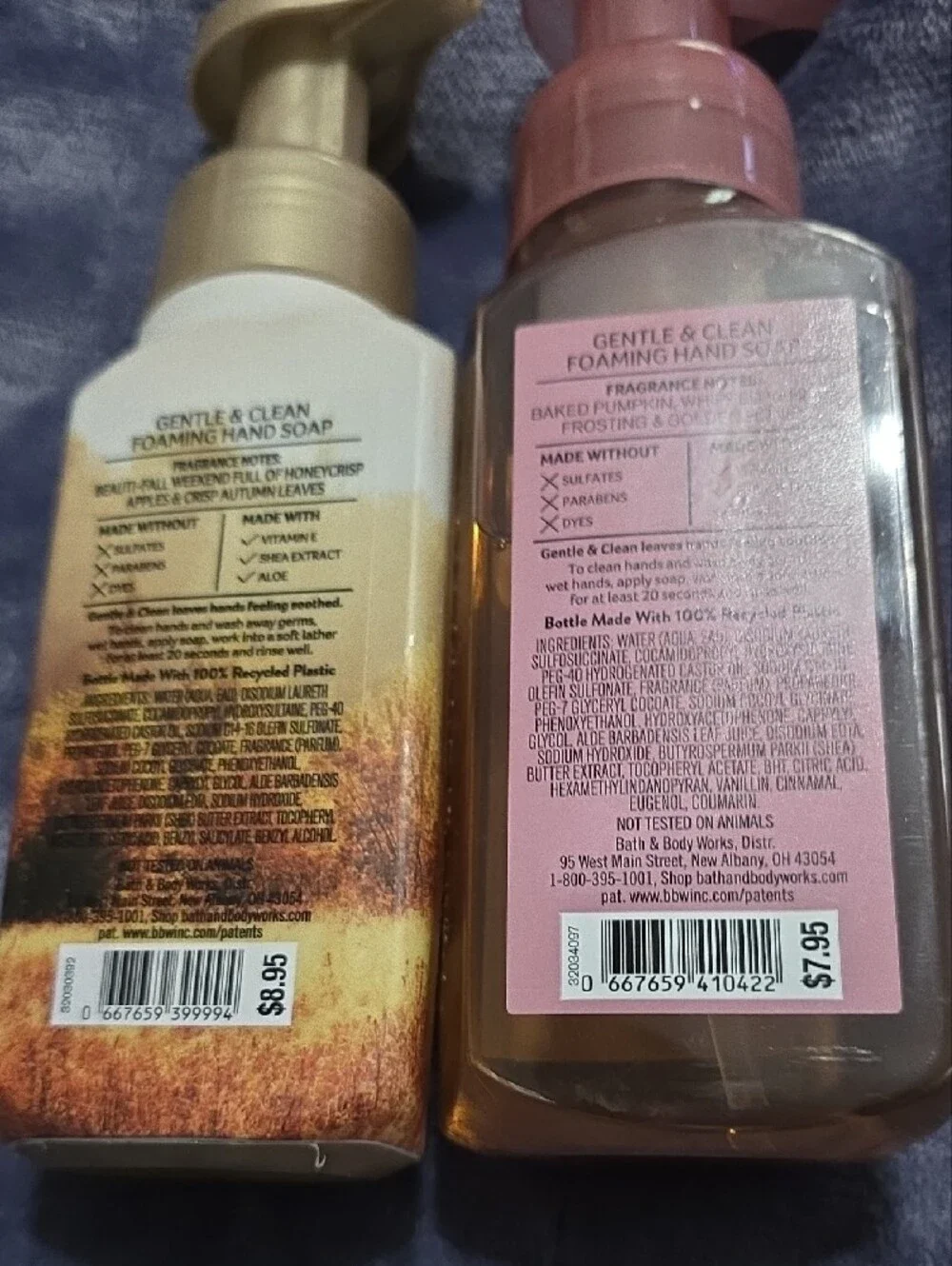 Bath & Body Works Honeycrisp Hayride & Pumpkin Cupcake Foaming Hand Soap NEW
